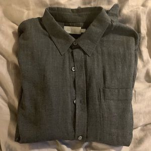 Vince. Men’s Medium Grey Button Down Shirt